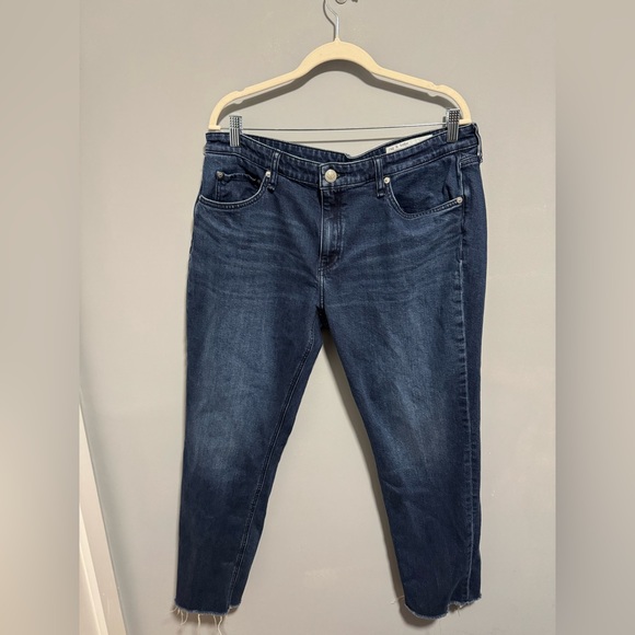 Rag & Bone- women’s Dre low- rise slim boyfriend dark blue jeans. Size 34 - Picture 7 of 7